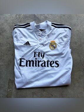 Cristiano Ronaldo Real Madrid Adidas Soccer Jersey Kit Fly Emirates Football
